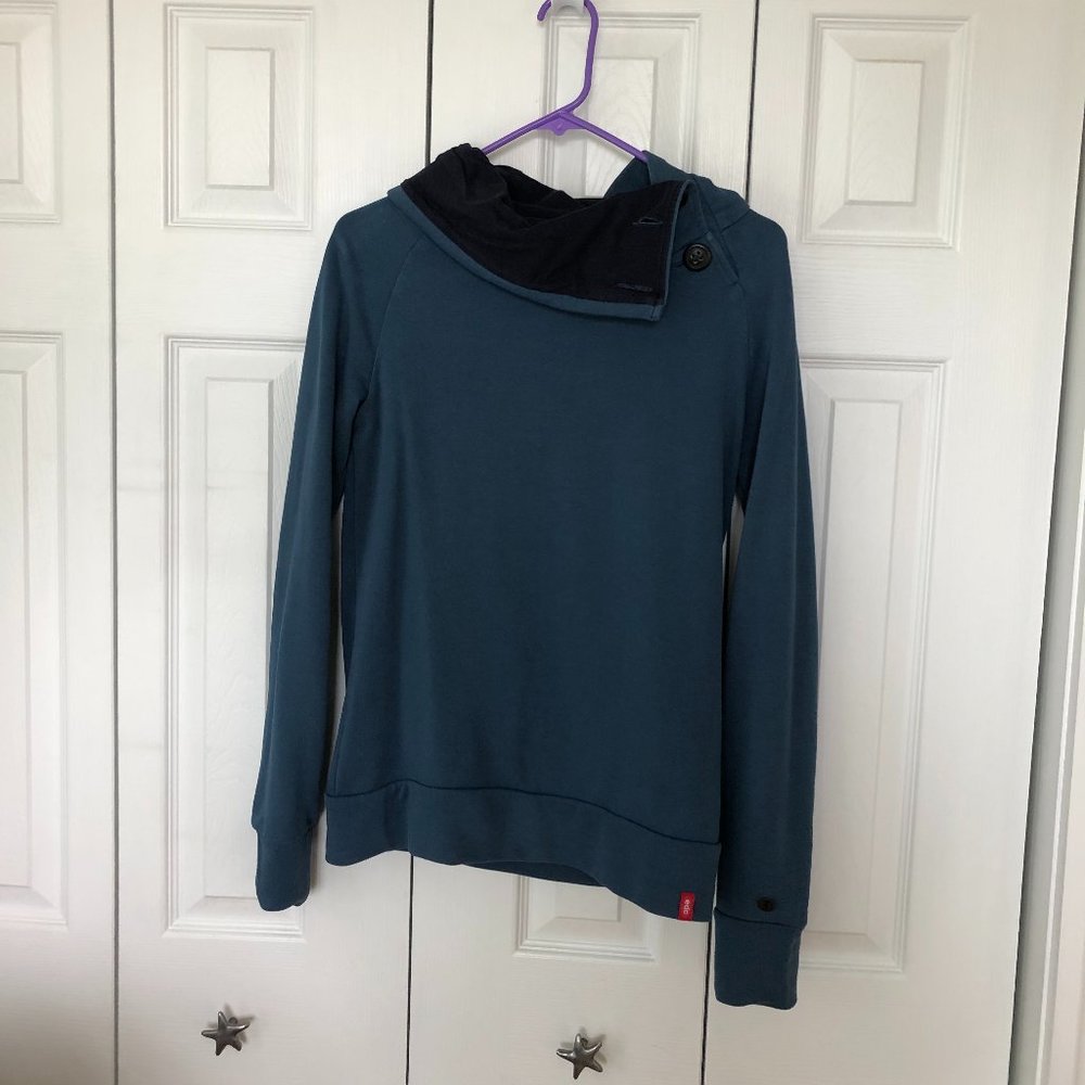 edc by esprit blue cowl sweatshirt